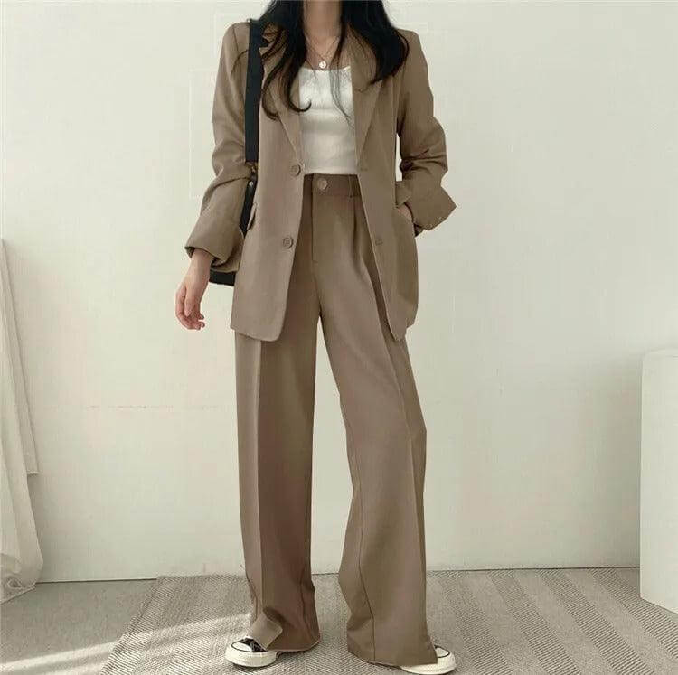 Classic Fit Jacket and Trousers Suit Set