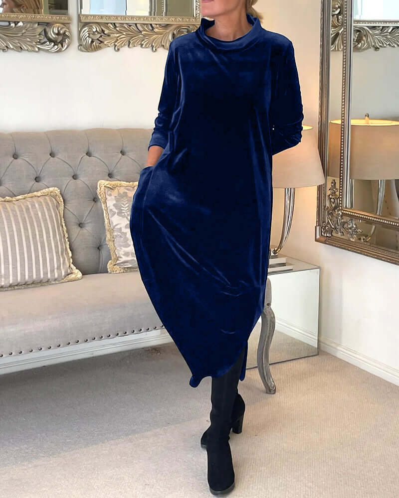 Warm Cozy Long Sleeve Dress