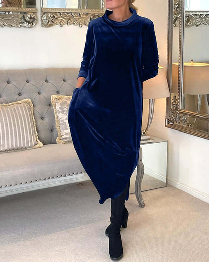 Warm Cozy Long Sleeve Dress