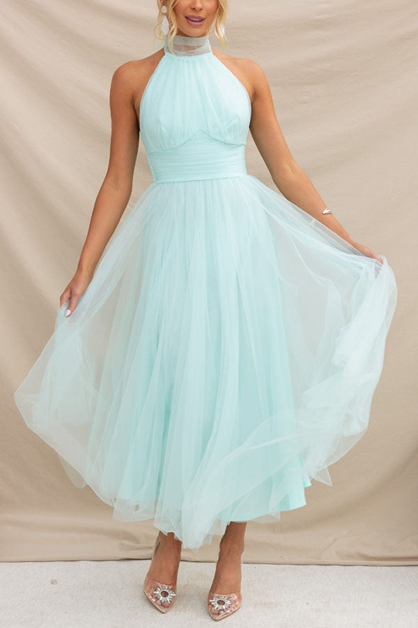 Elegant Net Evening Dress