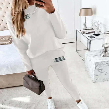 Comfy Graphic Print Women's Track Suit Set