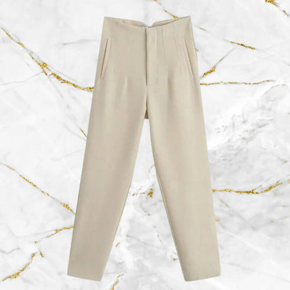 Classic Fit High Waist Women's Office Pants