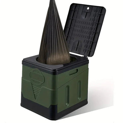 Compact Collapsible Toilet for Outdoor Use