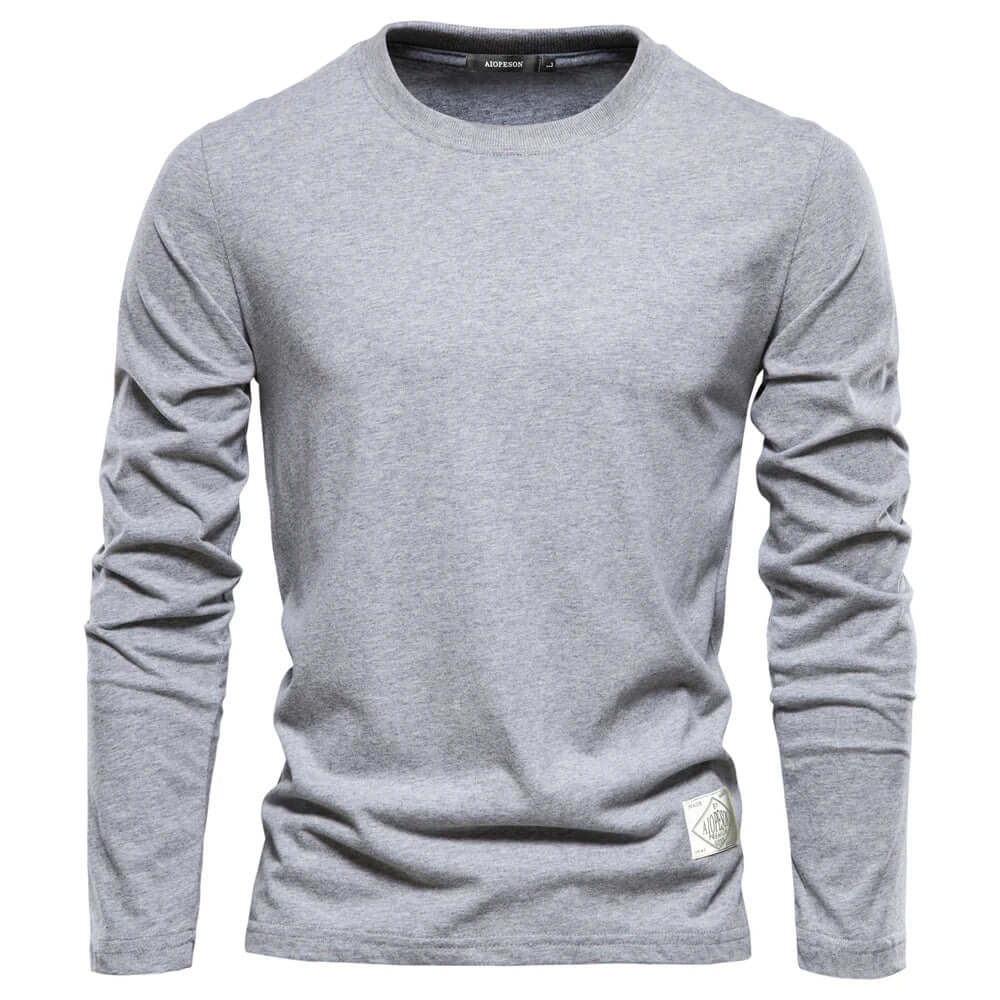 Relaxed Fit Men's Crew Neck Long Sleeve Tee