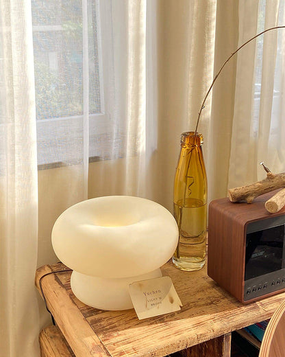 Stylish Metal Base Round Desk Lamp