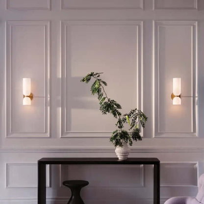 Stylish Double Glass LED Wall Light Fixture