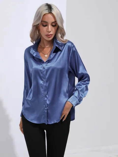 Ladies Soft Flowy Long Sleeve Shirt