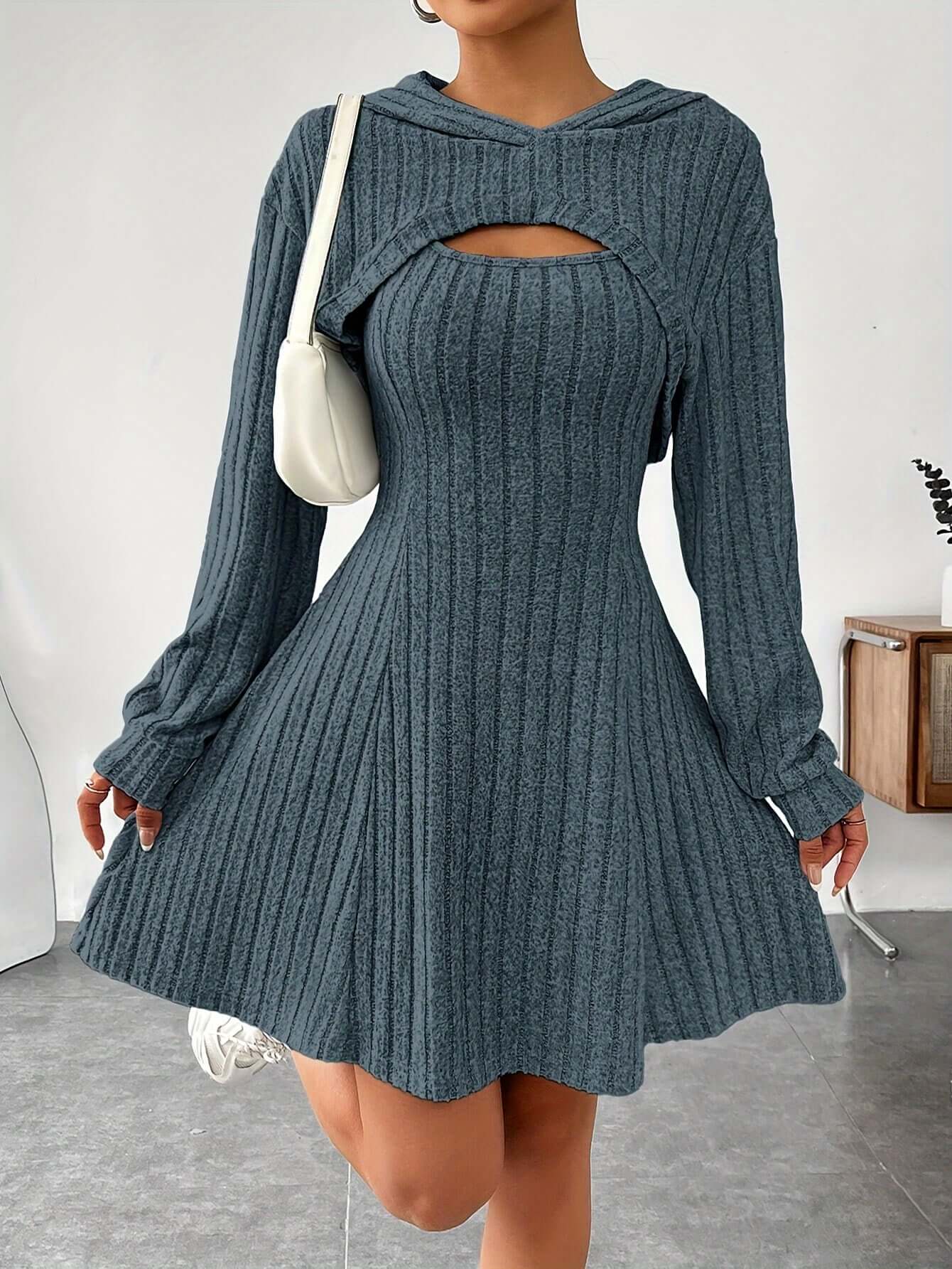 Sleeveless Textured Fit Dress