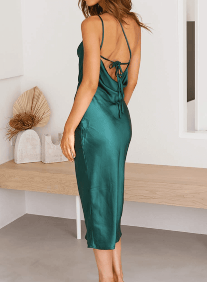 Luxurious Knee Length Slip Dress
