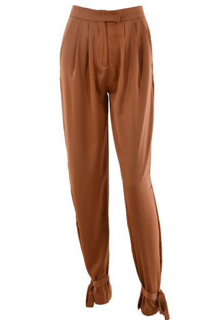 Ladies Slim Fit Ankle Tie Pants