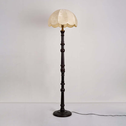 Classic Wood Table Lamp with Linen Shade