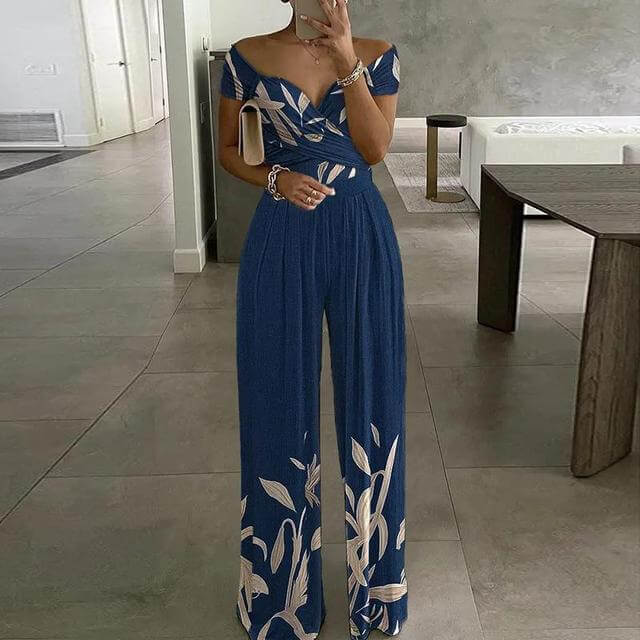 Beautiful Cold Shoulder Loose Fit Jumpsuit