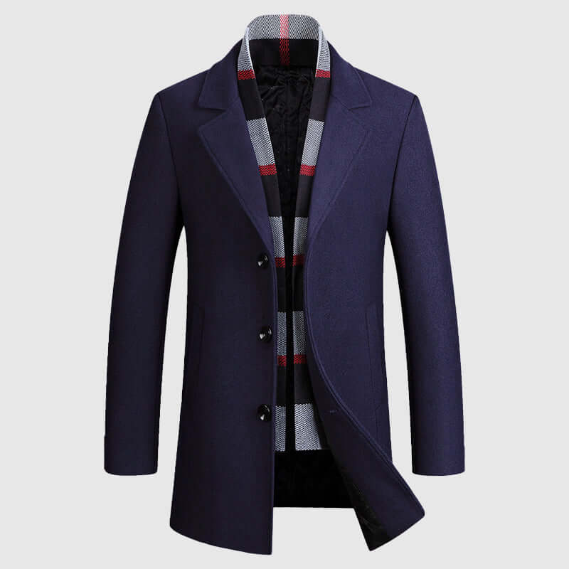 Warm Men's Winter Overcoat - Luxivelle