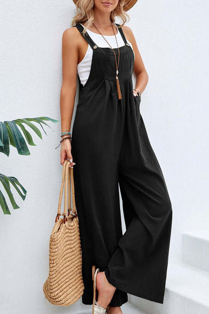 Comfortable V Neck Halter Jumpsuit for Women