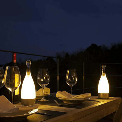 Battery Powered Wine Bottle Table Lamp