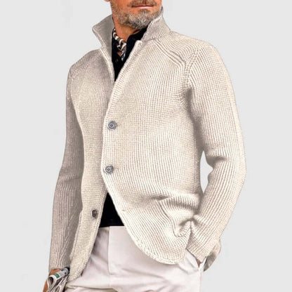 Cozy Mens Crew Neck Sweater with Pockets