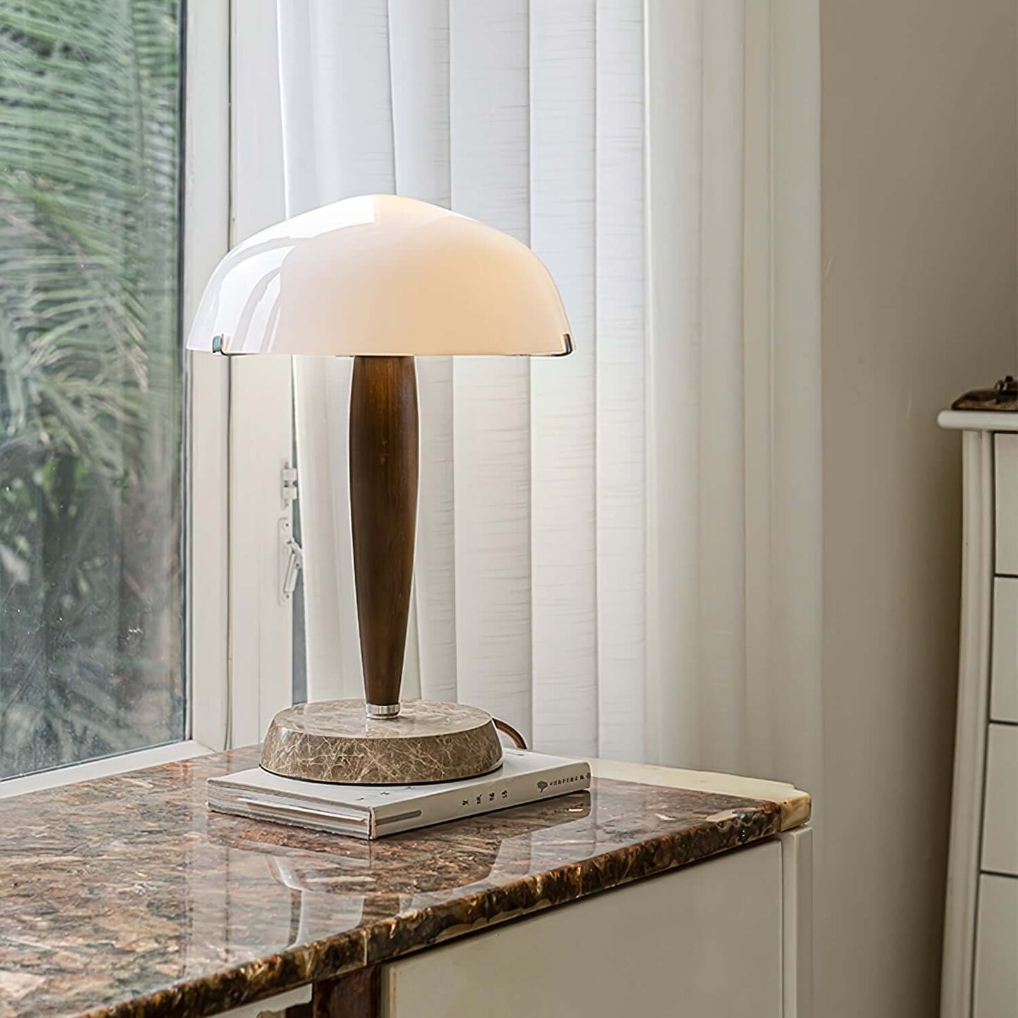 Stylish Wooden Desk Table Lamp