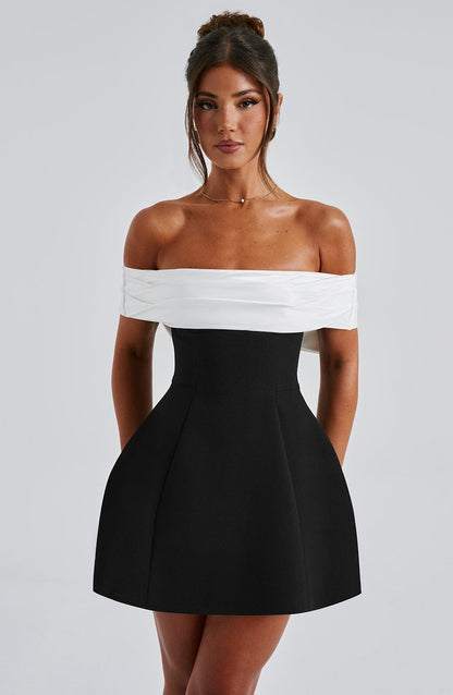 Black Beautiful Bow Back Dress