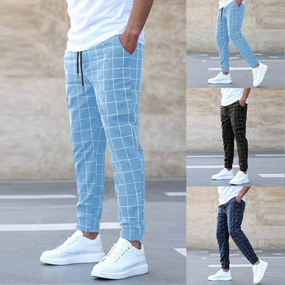 Comfortable Plaid Sweatpants For Men Relaxing Pants - Luxivelle
