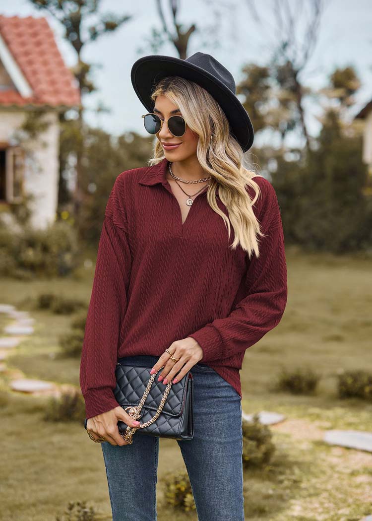 Ladies Classic Crew Neck Sweater Top