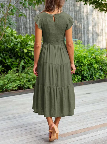 Flattering Fit Dress with Belly Control