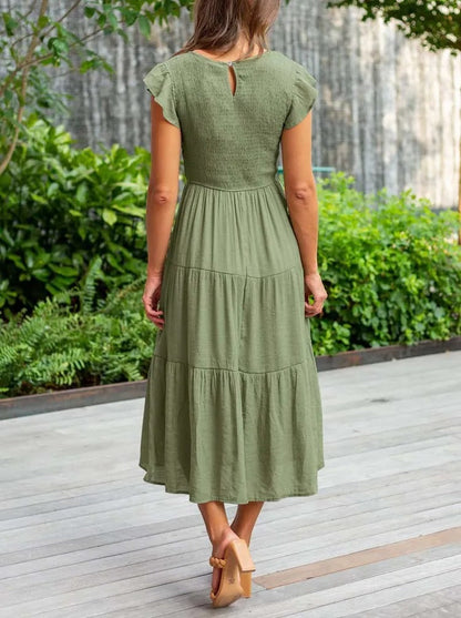 Flattering Fit Dress with Belly Control