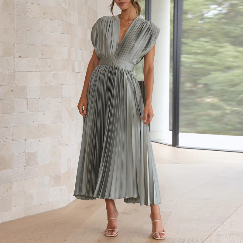 Vanessa | Chic V-Neck Summer Dress | Sleeveless