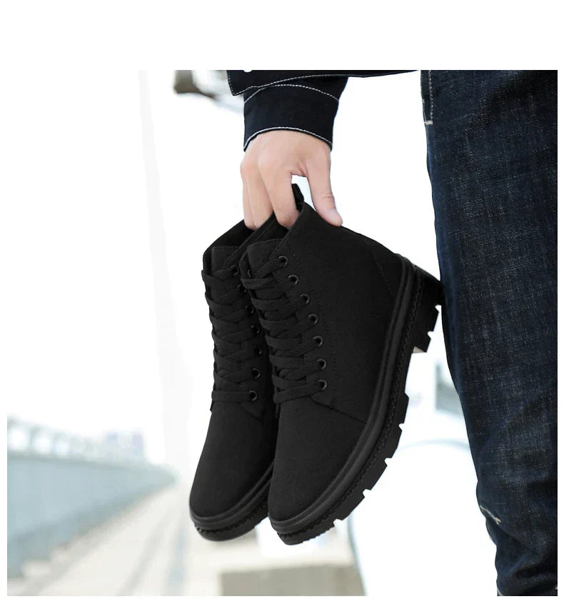 KORE | Black Ankle Boots with Invisible Height Increase 3