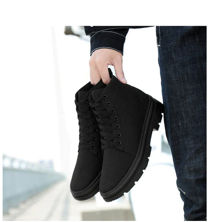 KORE | Black Ankle Boots with Invisible Height Increase 3