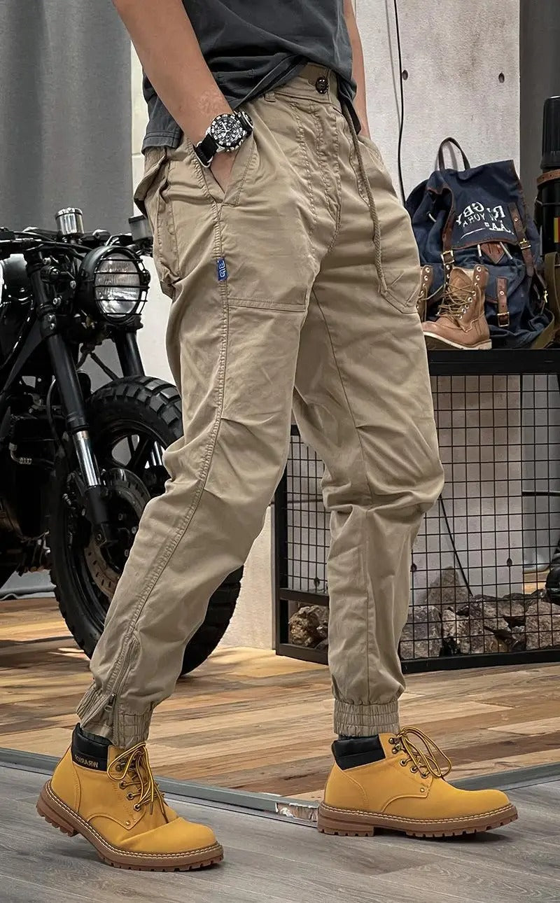 Men's Practical Pants with Multiple Pockets
