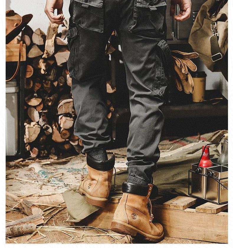 Men's Practical Pants with Multiple Pockets
