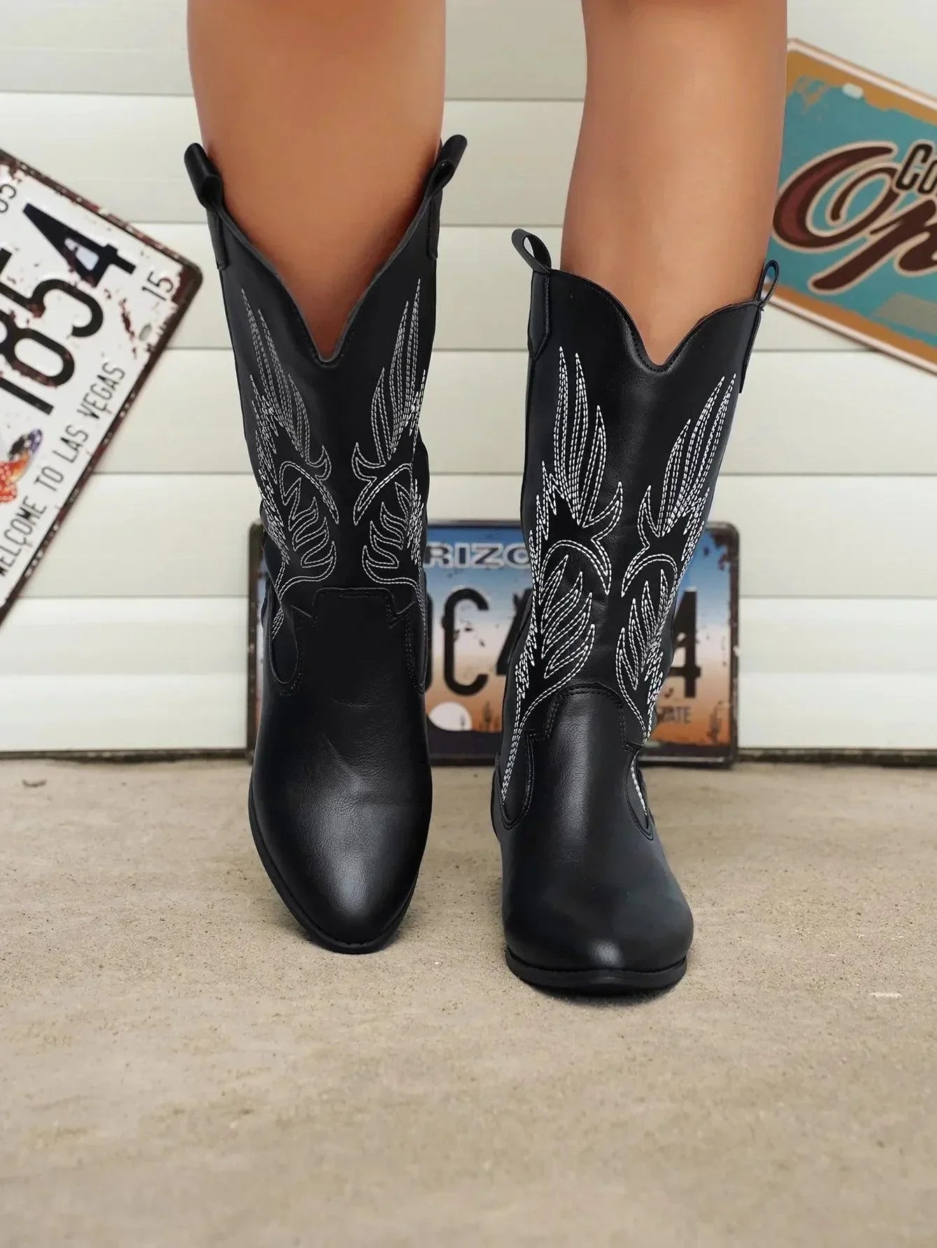 Carmen | Black Cowboy Boots for Women - Stylish Western Footwear 6