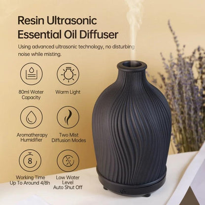 Stylish Aroma Diffuser & Humidifier in Ceramic Vase Design