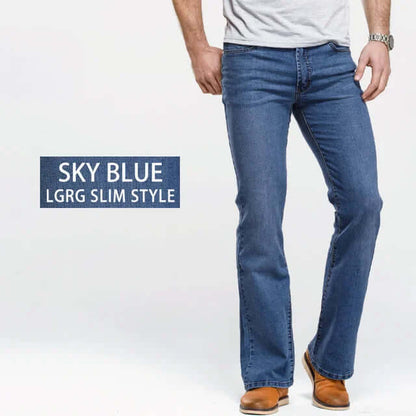 Comfortable Fit Stretch Blue Jeans