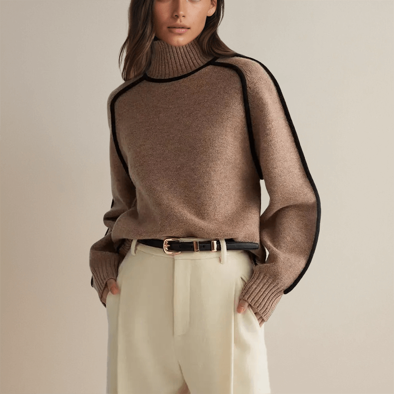 Ladies' Crew Neck Warm Winter Sweater