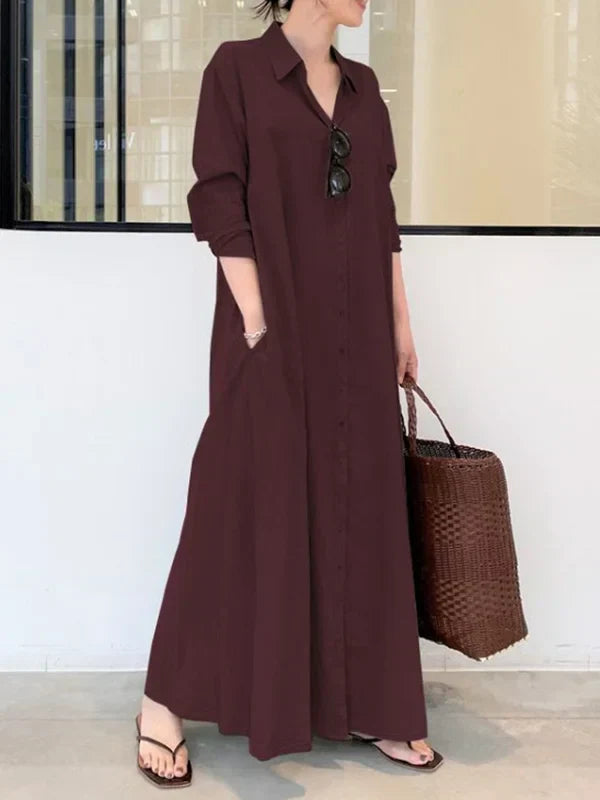 Ladies Classic Collared Shift Dress