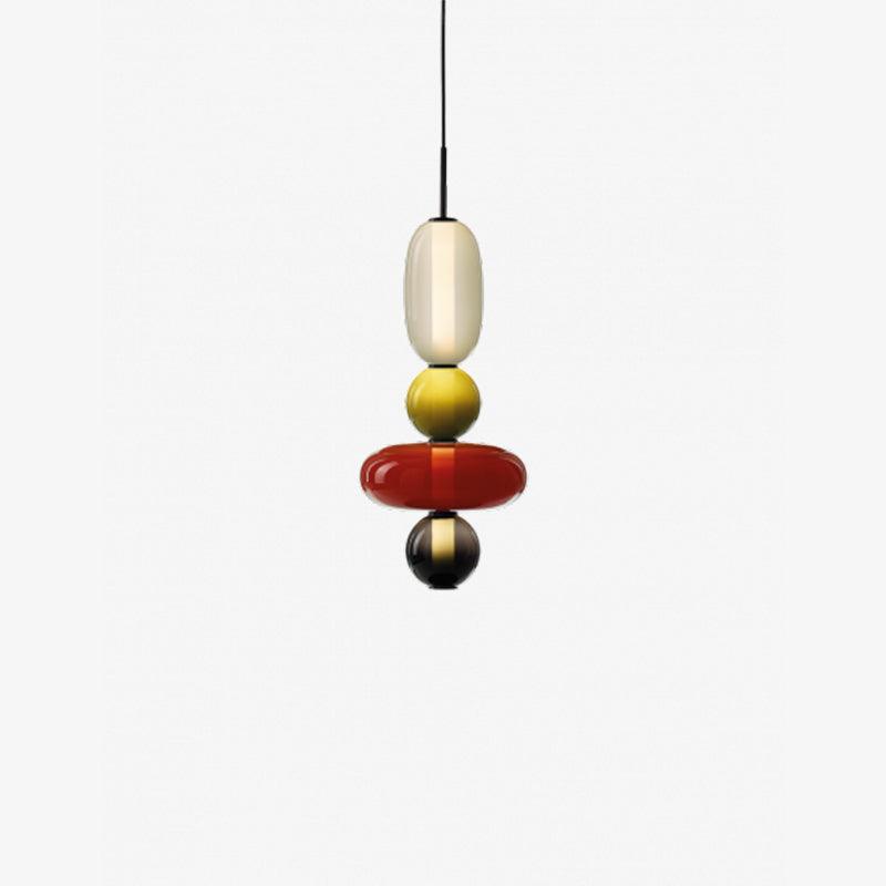 Vibrant Glass Drop Ceiling Light