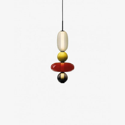 Vibrant Glass Drop Ceiling Light