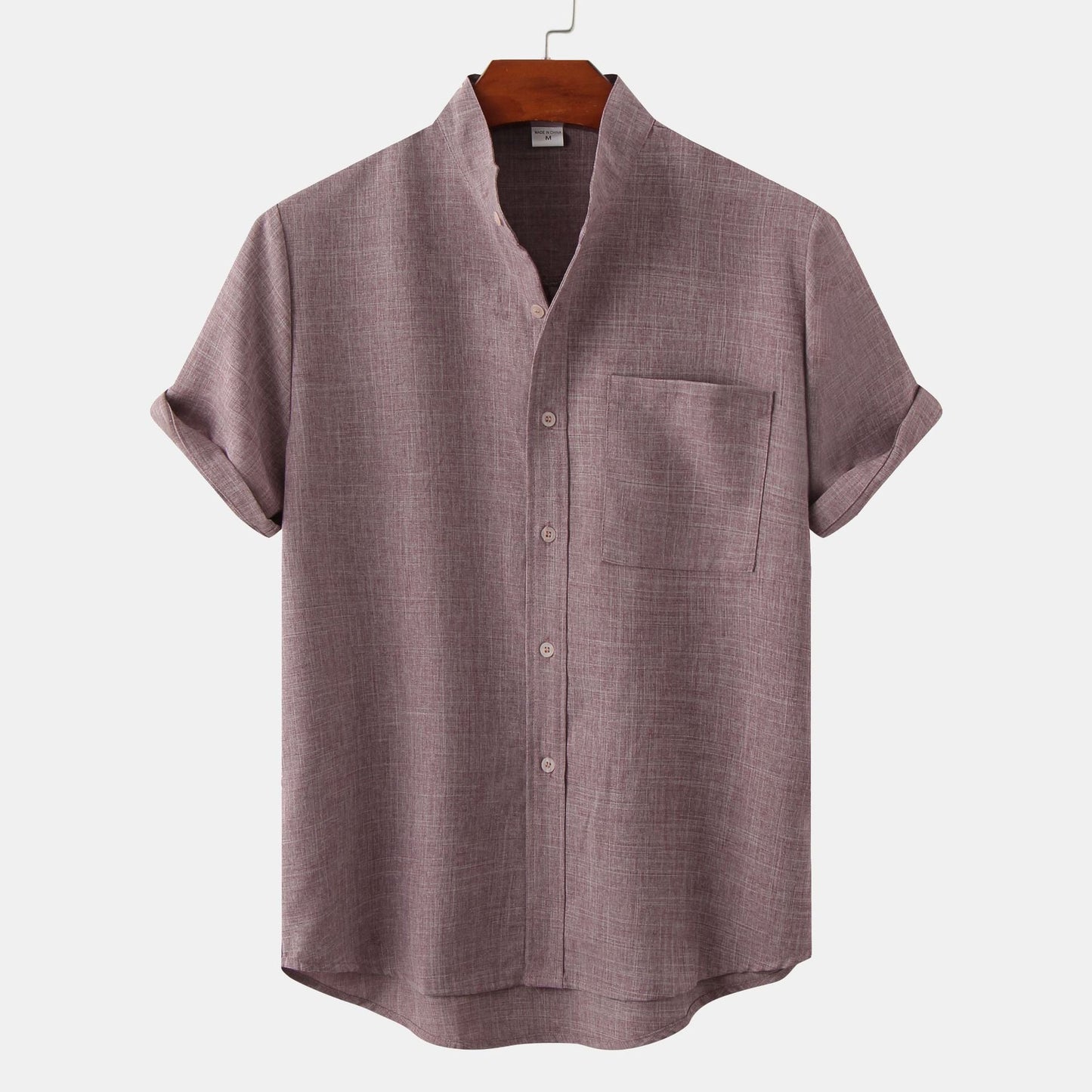 Men's Breathable Short Sleeve Relaxed Fit Casual Shirt