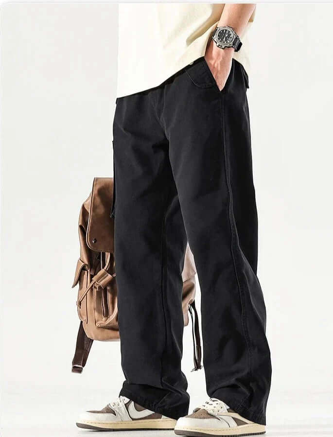Comfortable Men's Casual Cargo Pants with Extra Pockets