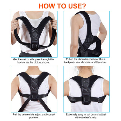 Comfortable Back Support Corrector Brace
