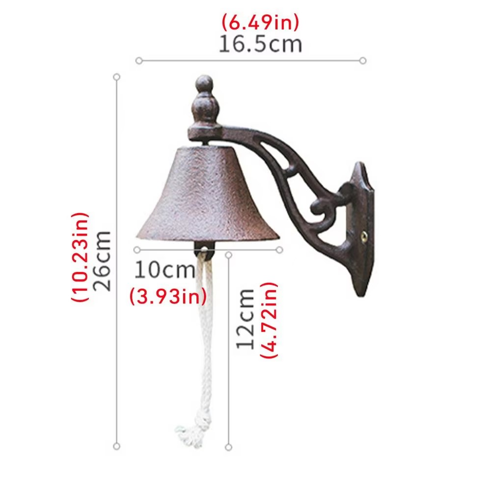 Rustic Metal Doorbell - Traditional Entry Door Bell