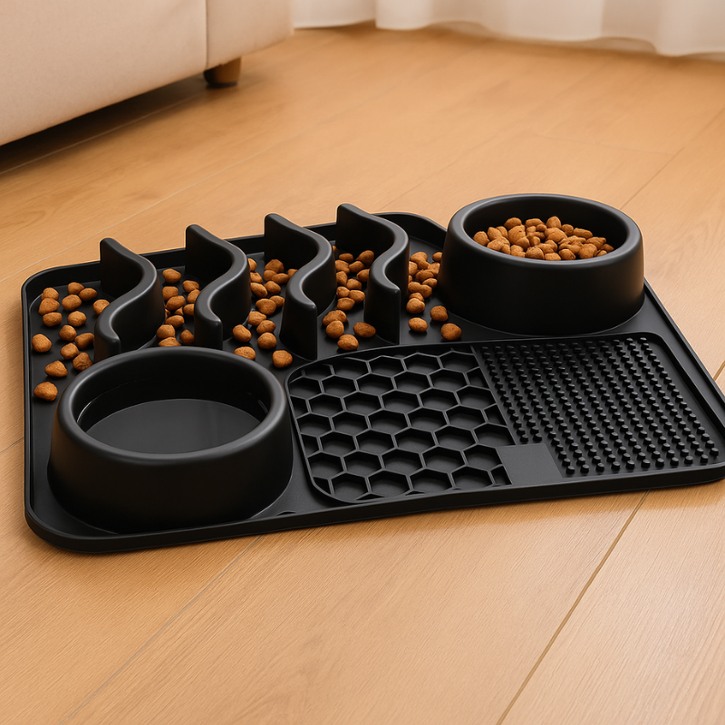 Fun Interactive Dog Feeding Mat with Suction Cups - Luxivelle