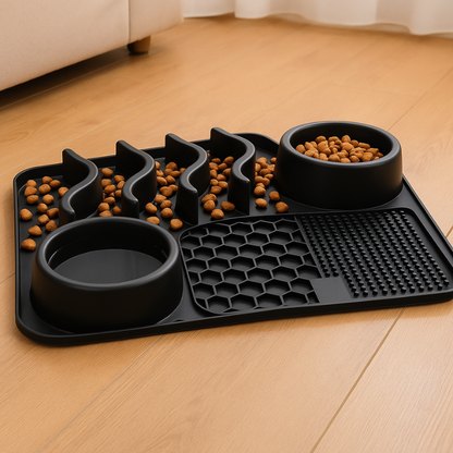 Fun Interactive Dog Feeding Mat with Suction Cups - Luxivelle