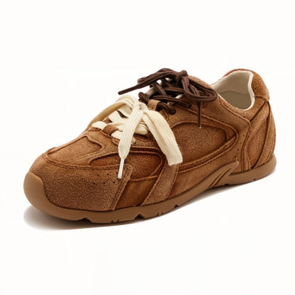 Classic Double Lace Suede Shoes - Luxivelle