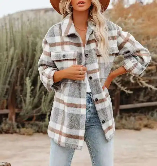 Heidi | Trendy Plaid Shirt