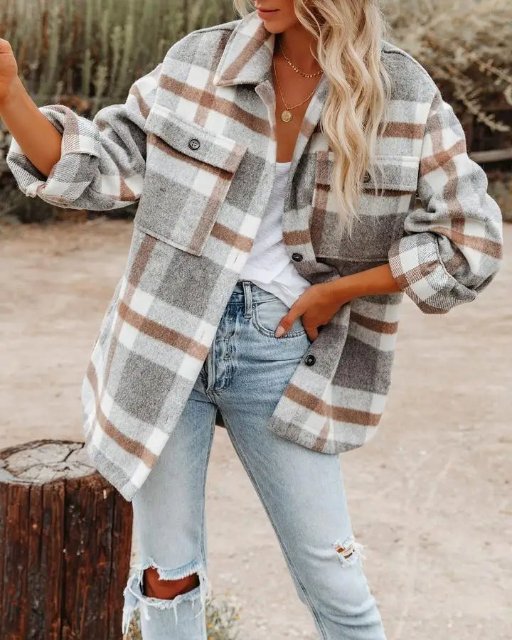 Heidi | Trendy Plaid Shirt