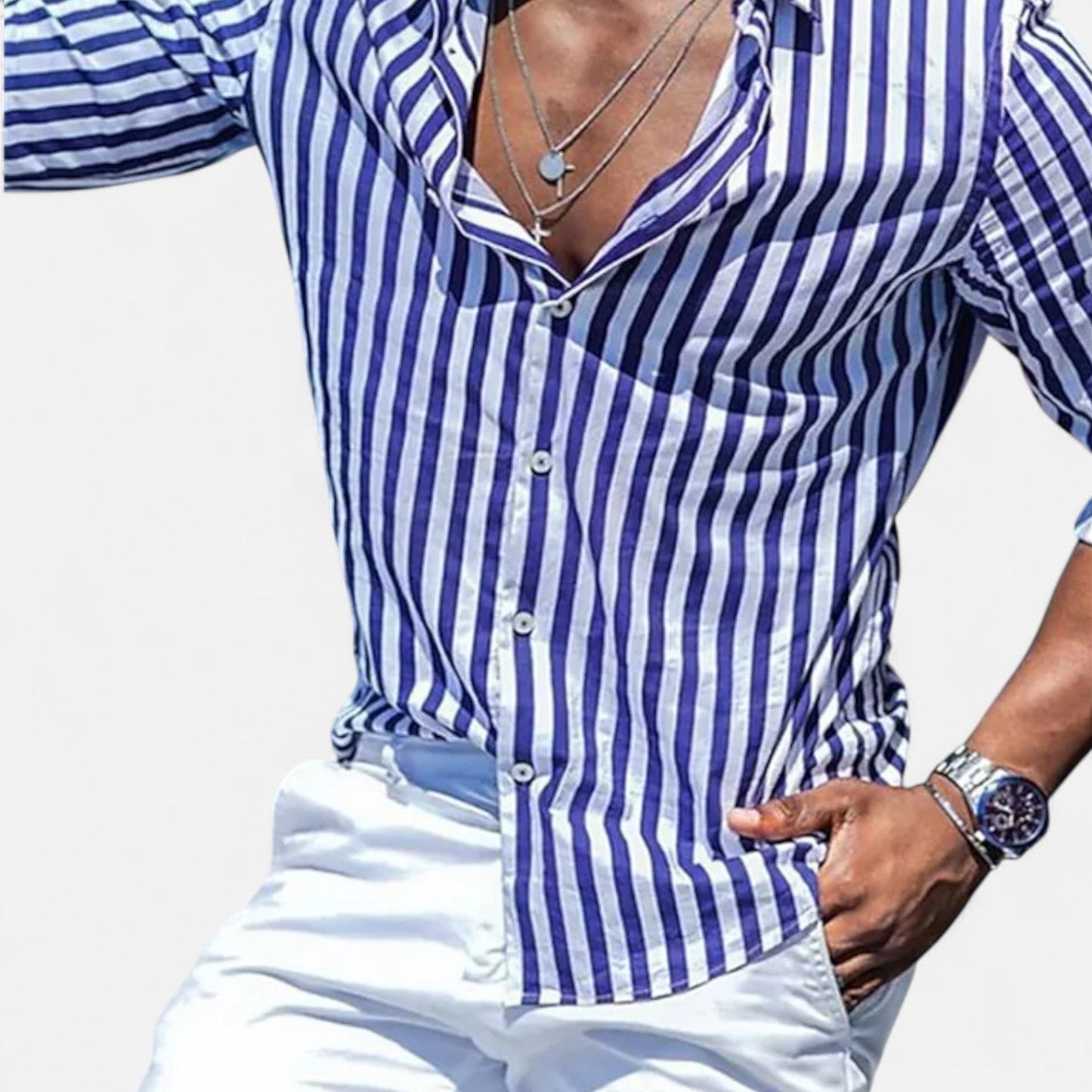 Men's Lightweight Pastel Cotton Shirt Casual Summer Top