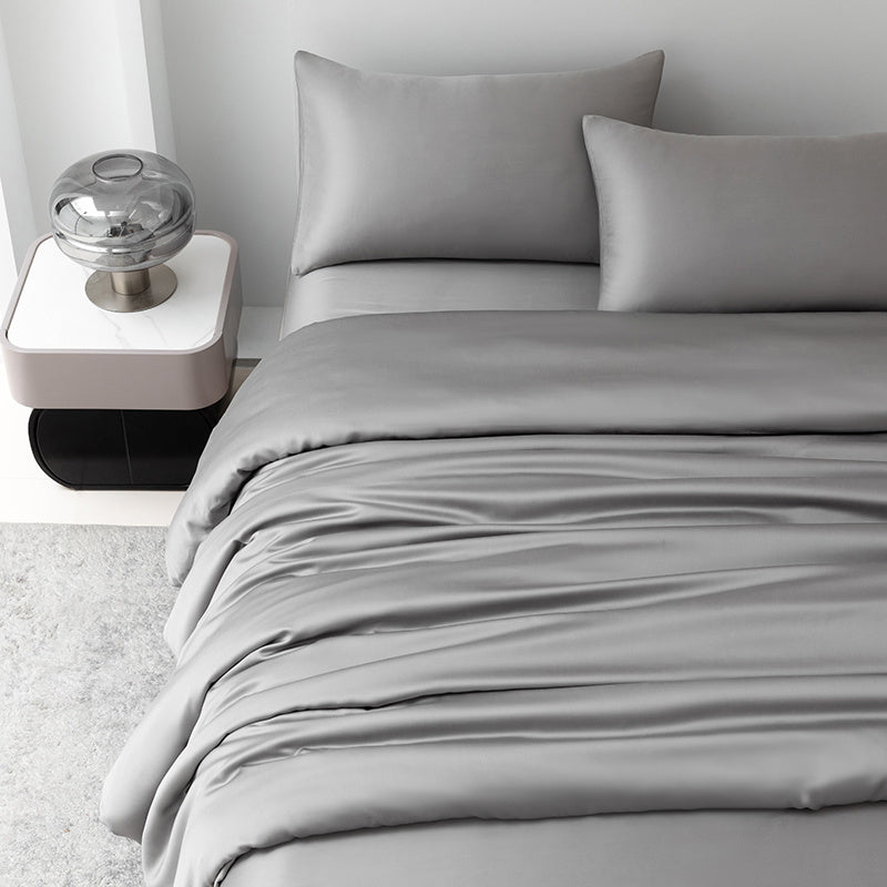 Breathable Bamboo Bed Sheet Set with 2 Pillowcases