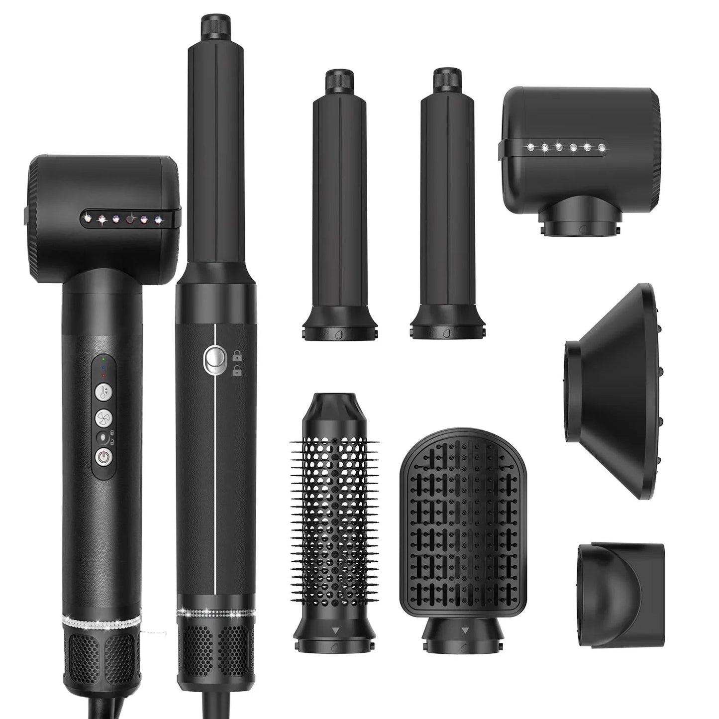 All in One Hair Curler and Straightener Set
